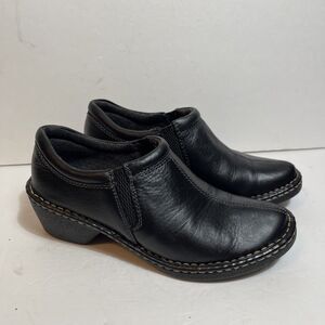 EASTLAND Women’s Size 6 Black Leather Amore Slip On Shoes